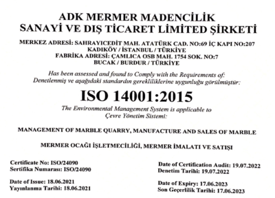 ISO BELGELERI | ISO 14001